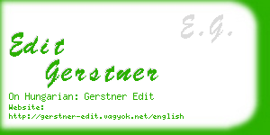 edit gerstner business card